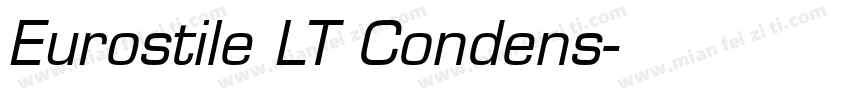 Eurostile LT Condens字体转换